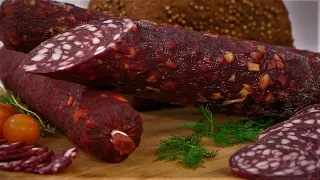 Raw Smoked Sausage With Your Own Hands/Dried Homemade Sausage/Delicious Smoked Sausage/Recipe