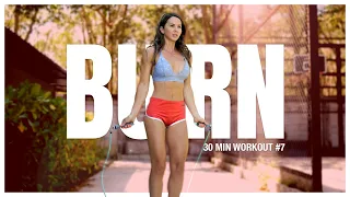 30 Minute Skipping Jump Rope Weight Loss Exercises At Home Workout | BURN 4 Week Program #7