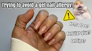 *Trying to avoid a gel nail allergy l Watch me do my nails