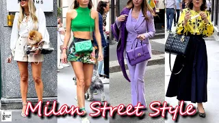 Milan’s Newest Trend & Stylish Outfit Ideas | Colorful Spring Fashion 2024 | Sidewalk Milan