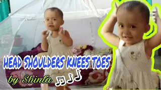 Head Shoulders Knees & Toes video cover by Shinta 💖 Nursery Rhymes song for kids