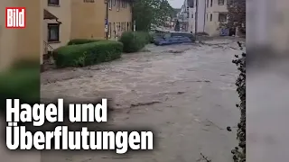 Bisingen: Hochwasser nach Unwetter in Baden-Württemberg