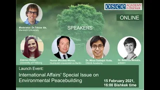 Launch Event: International Affairs Special Issue on Environmental Peacebuilding