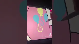 Drawing Pinkie Pie! Digital Art Speedpaint on Procreate My Little Pony