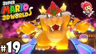 Super Mario 3D World: 2P Co-Op! Bowser Mobile Boss PART 19 (Nintendo Wii U HD Gameplay Walkthrough)