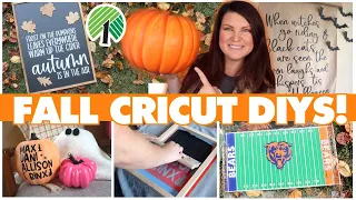 You've gotta see these NEW Fall Cricut Decor DIYs | Cricut beginner vinyl decal + stencil projects!