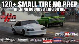 DIG OR DIE $30K+ SMALL TIRE NO PREP OPENING ROUNDS FROM ROCKINGHAM DRAGWAY!!!!!