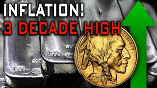 Inflation SPIKES To RECORD HIGH! Silver & Gold Rise