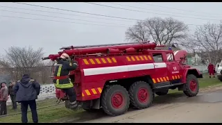 Снова монастырская пожарная команда спасла людей