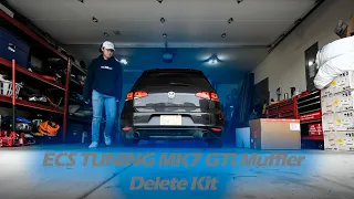 ECS TUNING MK7 GTI Muffler Delete Kit