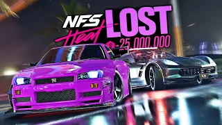 Need for Speed HEAT - I LOST $25,000,000?! (Hard+ Mod Cops)