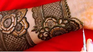आसान बँगल मेहंदी /bangle mehnndi designs/easy/new Rakhi festival mehndi /patch mehndi /arabic henna