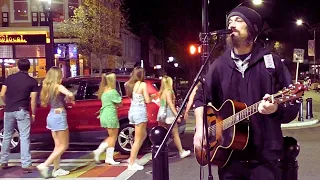 Busker in Athens, GA playing "Losing My Religion" (R.E.M.) Cover