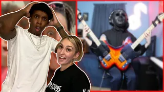 FIRST TIME HEARING TheDooo - Guitarist Plays TWO GUITARS at once on Omegle REACTION | HOW?! 😳😱