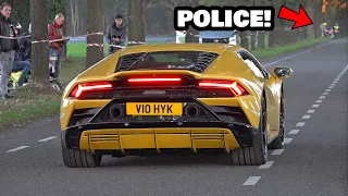 Sportcars & Tunercars Accelerating! Police, Novitec 812 SF, 2000HP GTR, Huracan STO, M5 V10, GAD C63