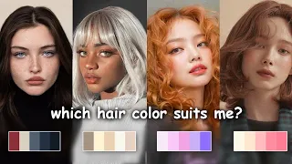 WHICH HAIR COLOR SUITS YOU?     (Best Hair Color for Your Skin Tone, Facial Features and Structure)