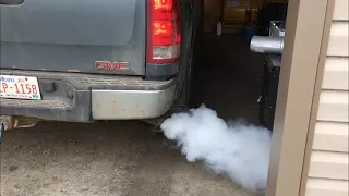 (SOLVED) cold start Blue exhaust smoke problem