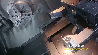 CNC machining the IDLER SHAFT for a Tiger 1 tank  (1:6 scale) - 2nd Operation