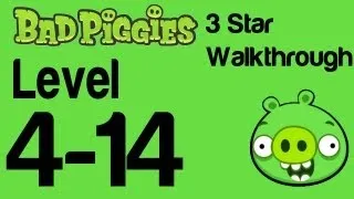 Bad Piggies 4-14 Flight in the Night Level 4-14 3 Star Walkthrough | WikiGameGuides