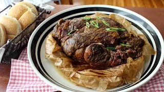 Paper Pork - Slow Roasted Pork Shoulder Cooked in Parchment - Pulled Pork Recipe