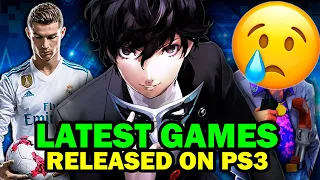 THE LATEST GAMES OFFICIALLY RELEASED FOR PS3