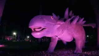 Парк Динозавров ночью, Харьков.