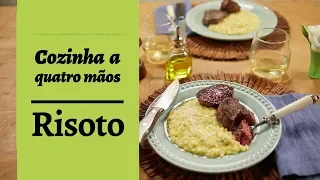 Risoto de queijo na pressão com medalhão grelhado | Cozinha a quatro mãos | Por Rita Lobo