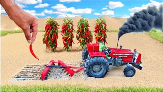 most creative scientific idea | mini tractor making agriculture cultivator for chilli farming