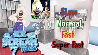 ICE SCREAM 7 CHASE MUSIC IN SLOW, NORMAL, FAST AND SUPER FAST SPEED!!! (FANMADE)