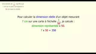 Calculer une dimension réelle avec une échelle