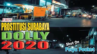 Keadaan Gang Dolly Surabaya dimalam hari