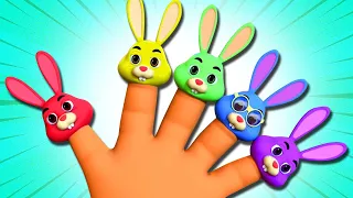 Funny Bunny Finger Family - Cute Rabbit 🐰 | 3D Finger Family Rhymes Collection By @AllBabiesChannel