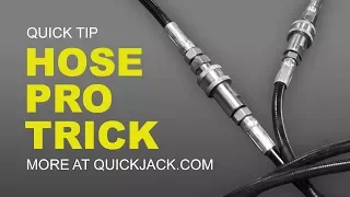 Hydraulic Quick Connect Fittings: QuickJack Pressure Relief in 5 Seconds