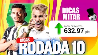 DICAS PARA MITAR NA RODADA 10 | MAIS DE 100 PONTOS COMO META!!! | CARTOLA 2023