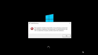 Destroying Windows 10 installer,...than fixing it