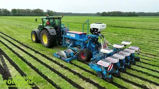 Stroken frezen | mais zaaien | de Haan | Streifen fräsen | Maïs säen | Milling strips | Sowing Corn