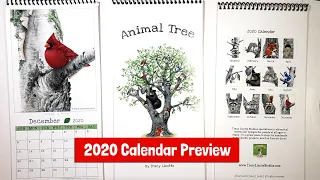 Animal Tree 2020 Calendar Preview