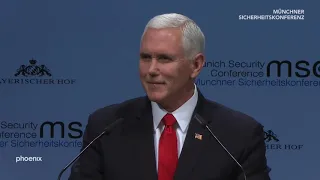 Münchner Sicherheitskonferenz - Rede von US-Vizepräsident Pence am 16.02.19