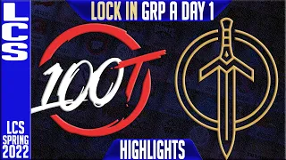 100 vs GG Highlights | LCS Lock In Group A Day 1 | 100 Thieves vs Golden Guardians