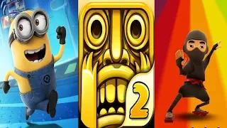 Despicable Me: Minion Rush Vs Temple Run 2 Vs Subway Surfers