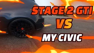 RACING A stage 2 MK5 GTI (SHOOTS FLAMES)