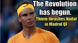Dominic Thiem defeats Rafael Nadal in Madrid, putting Roger Federer back where he belongs