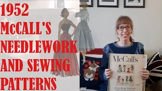 💮🦢 1952 McCALL'S NEEDLEWORK AND SEWING PATTERNS 🦢💮 | BUDGETSEW #FRIDAYSEWS