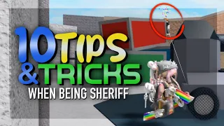 10 TIPS & TRICKS on how to be PRO as SHERFF in mm2 (Murder Mystery 2)