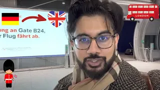 Traveling to UK from Germany | UK 2023 Travel | Germany To London Travel Vlog