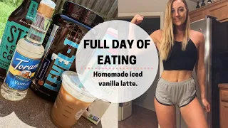 Full Day of Eating, Day in The Life. Protein Iced Vanilla Latte☕️