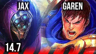 JAX vs GAREN (TOP) | 600+ games, 8/2/6 | EUW Diamond | 14.7