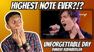 THAT IS SO HIGH! | Unforgettable Day - Dimash Kudaibergen (Vocal Analysis & Reaction)