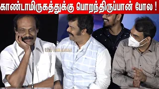 😂😂 கைதட்டி சிரித்த Pandey | Dindigul Leoni Sema Sema  Comedy Speech at Meendum Movie Trailer Launch