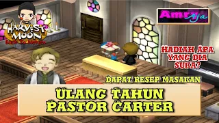 Hadiah Ulang Tahun Kesukaan Pastor Carter - Harvest Moon Back To Nature - Gameplay - Walkthrough